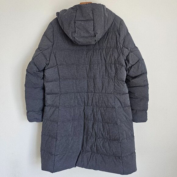UNIQLO Gray Long Hooded Puffer Coat XL NWOT - Picture 2 of 11